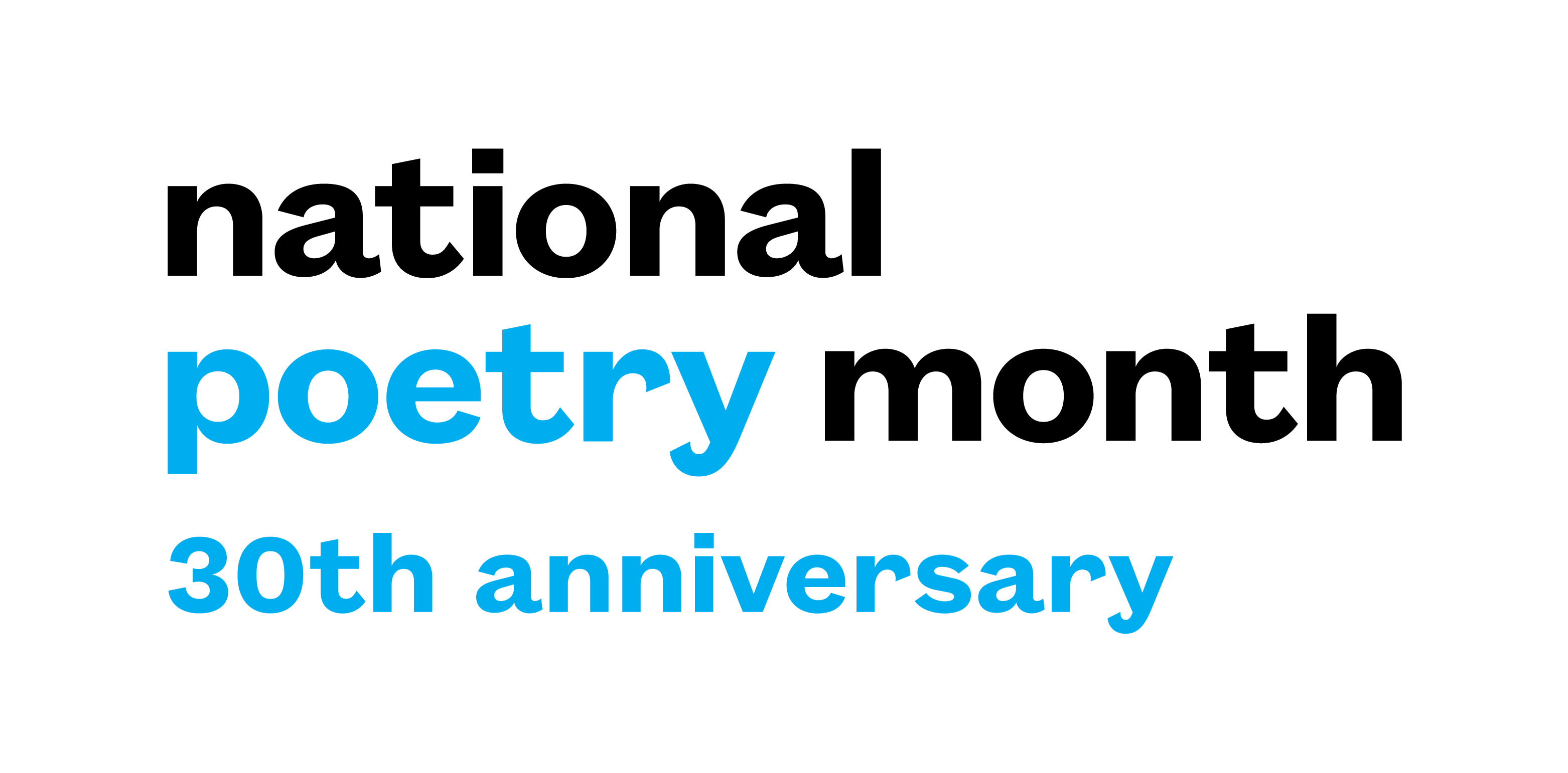 National Poetry Month logo 30th Anniversary