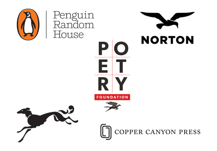 Penguin Random House, the Poetry Foundation, W. W. Norton & Company, Alfred A. Knopf, Copper Canyon Press